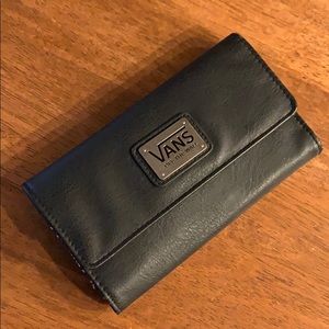 Vans Black Faux Leather Wallet